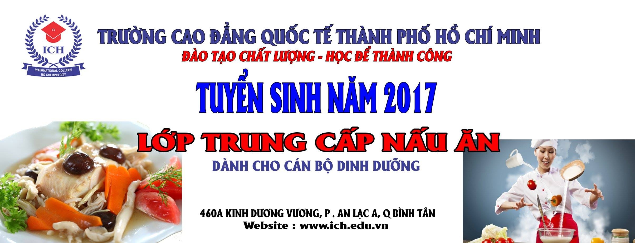 tuyển sinh trung cấp nấu ăn, cán bộ dinh dưỡng